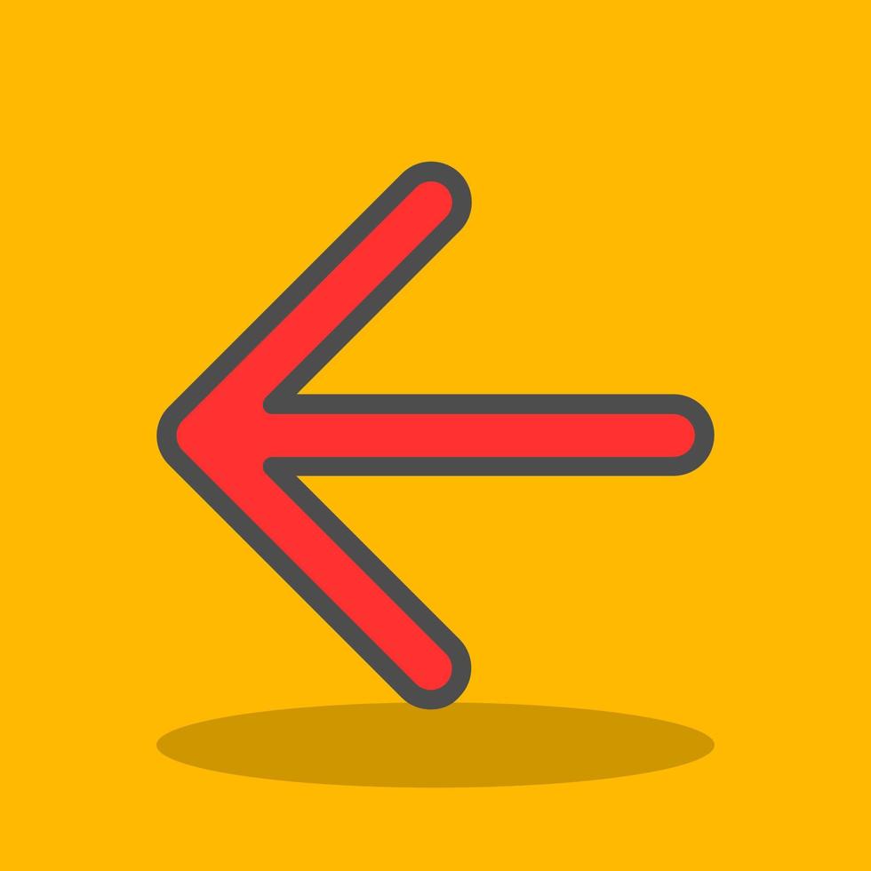 Arrow Left Vector Icon Design