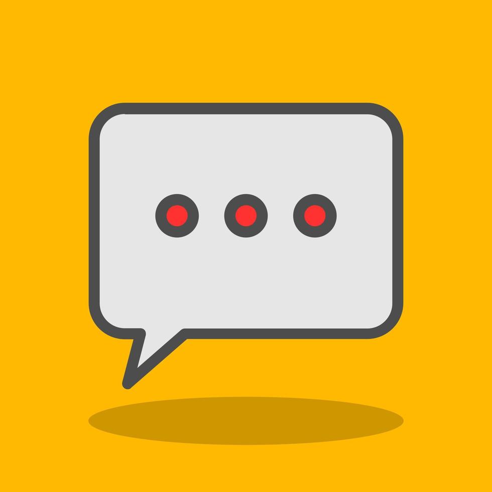 Comment Dots Vector Icon Design