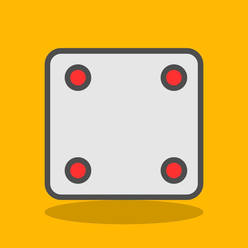 Dice Four Vector Icon Design