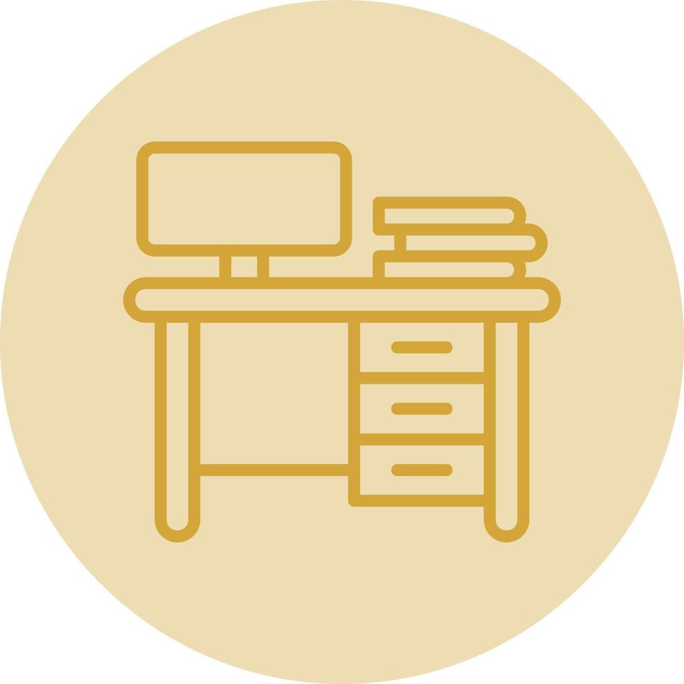 diseño de icono de vector de mesa de trabajo