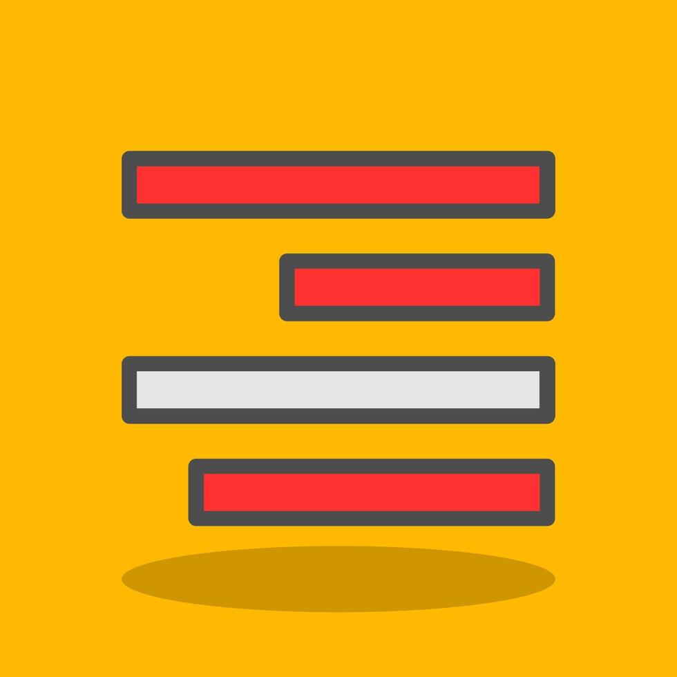 Align Left Vector Icon Design