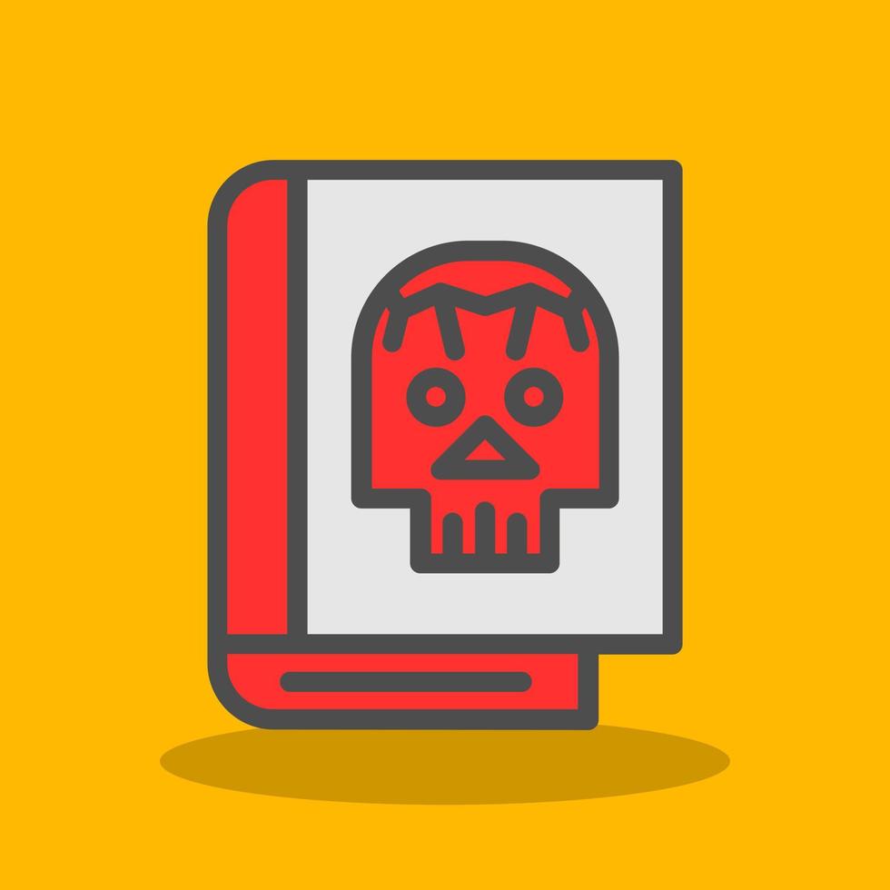 diseño de icono de vector muerto de libro