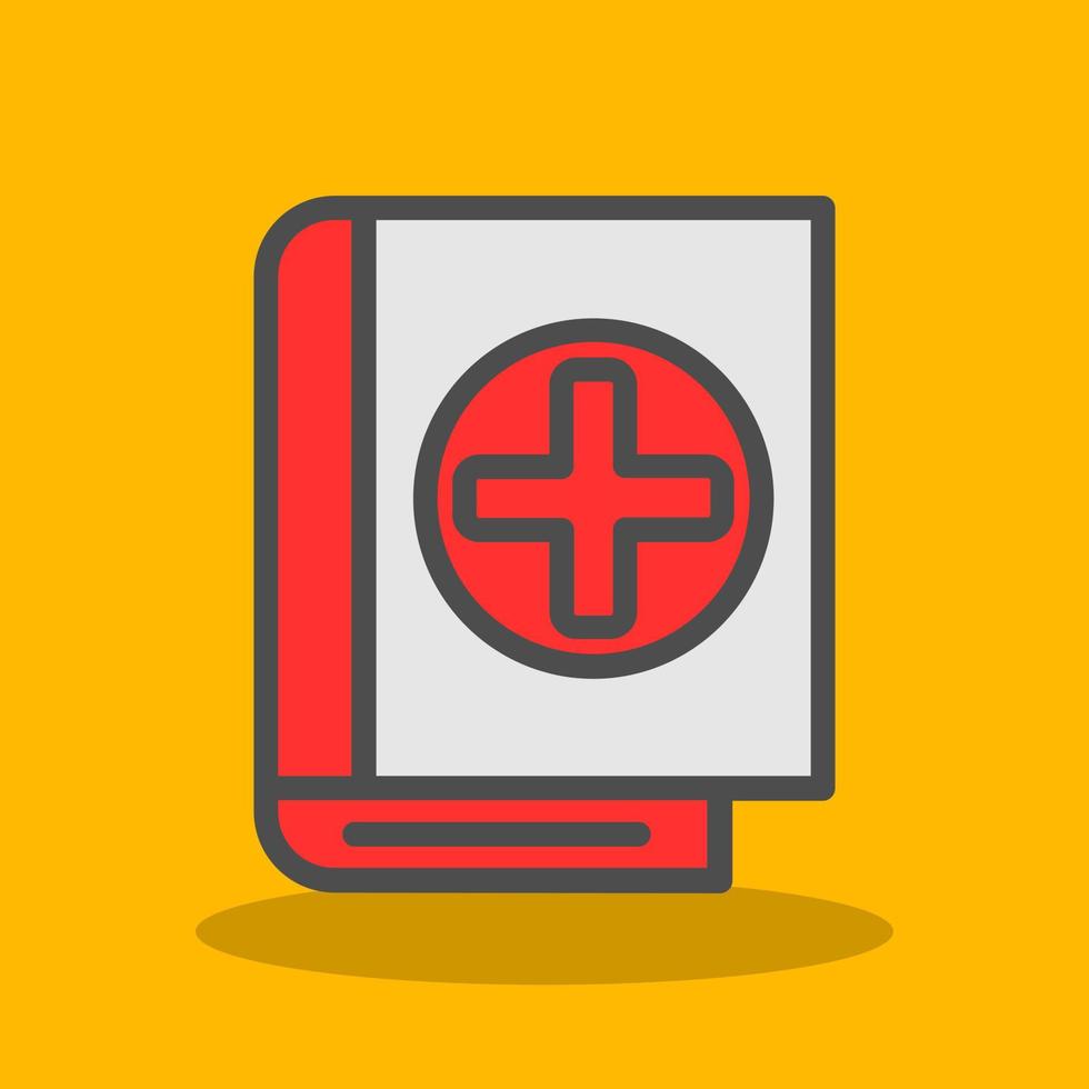 Book Medical Vector Icon Design