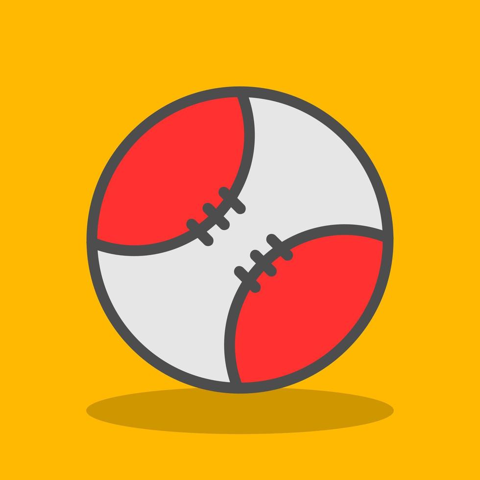 Baseball Ball Vector Icon Design