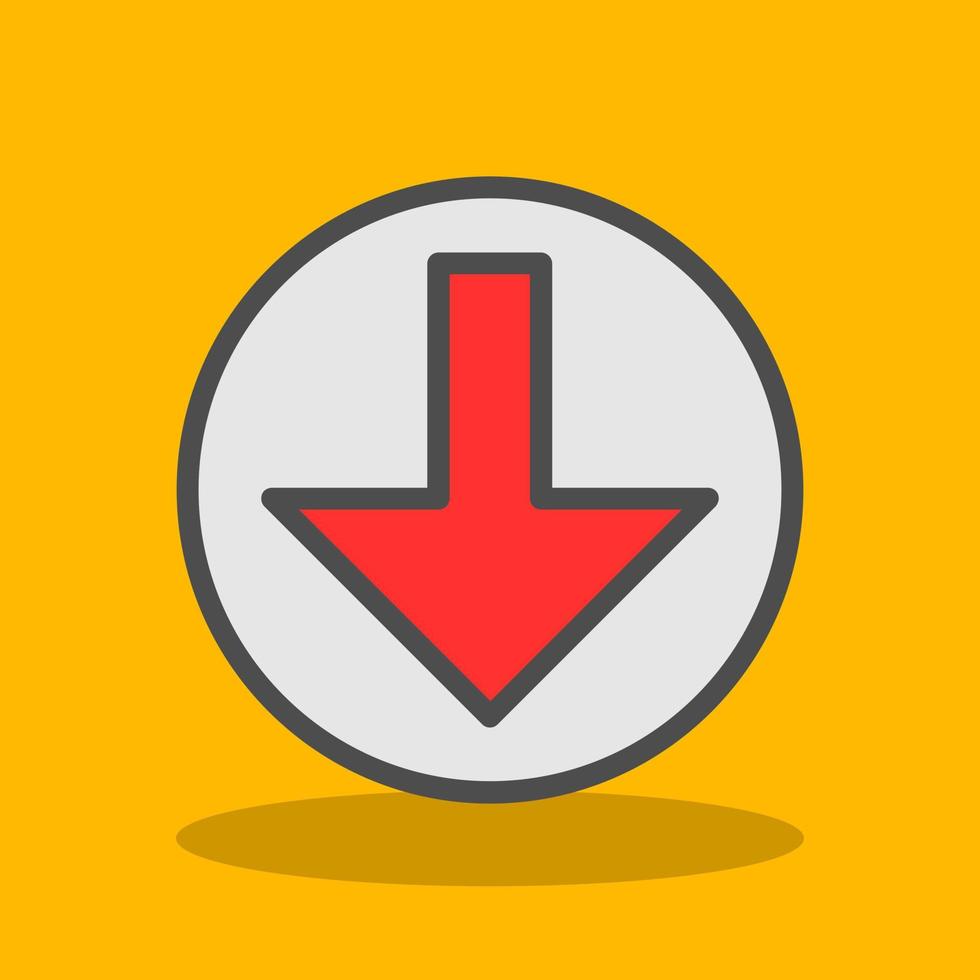 Arrow Alt Circle Down Vector Icon Design