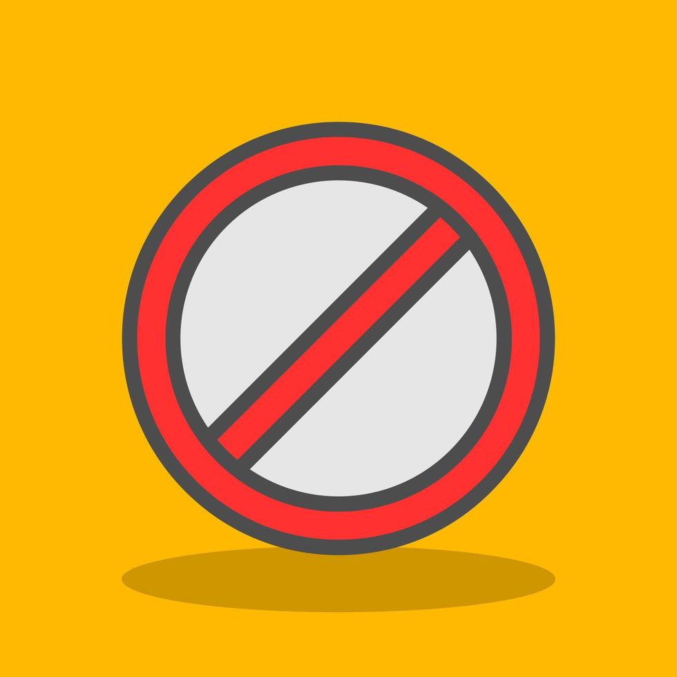 Ban Vector Icon Design