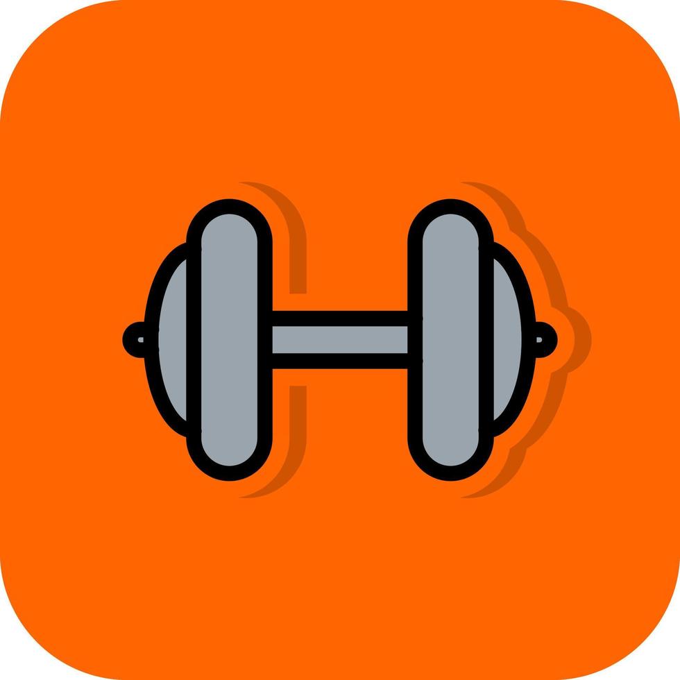 Dumbbell Vector Icon Design