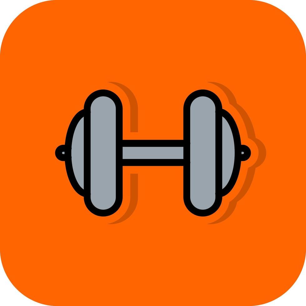 Dumbbell Vector Icon Design