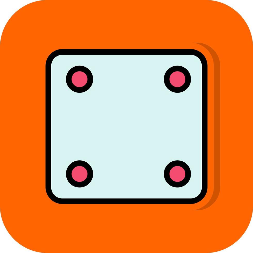 Dice Four Vector Icon Design