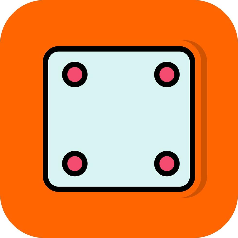 Dice Four Vector Icon Design