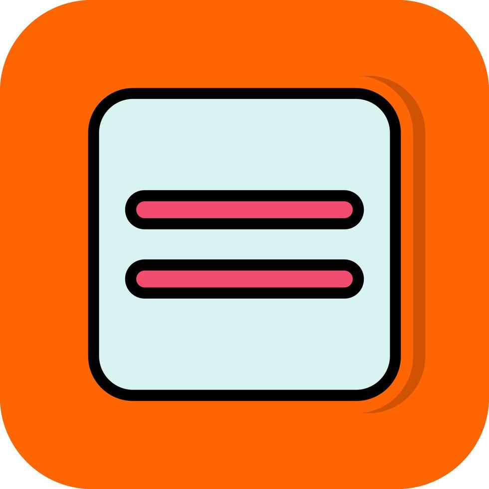 Equals Vector Icon Design