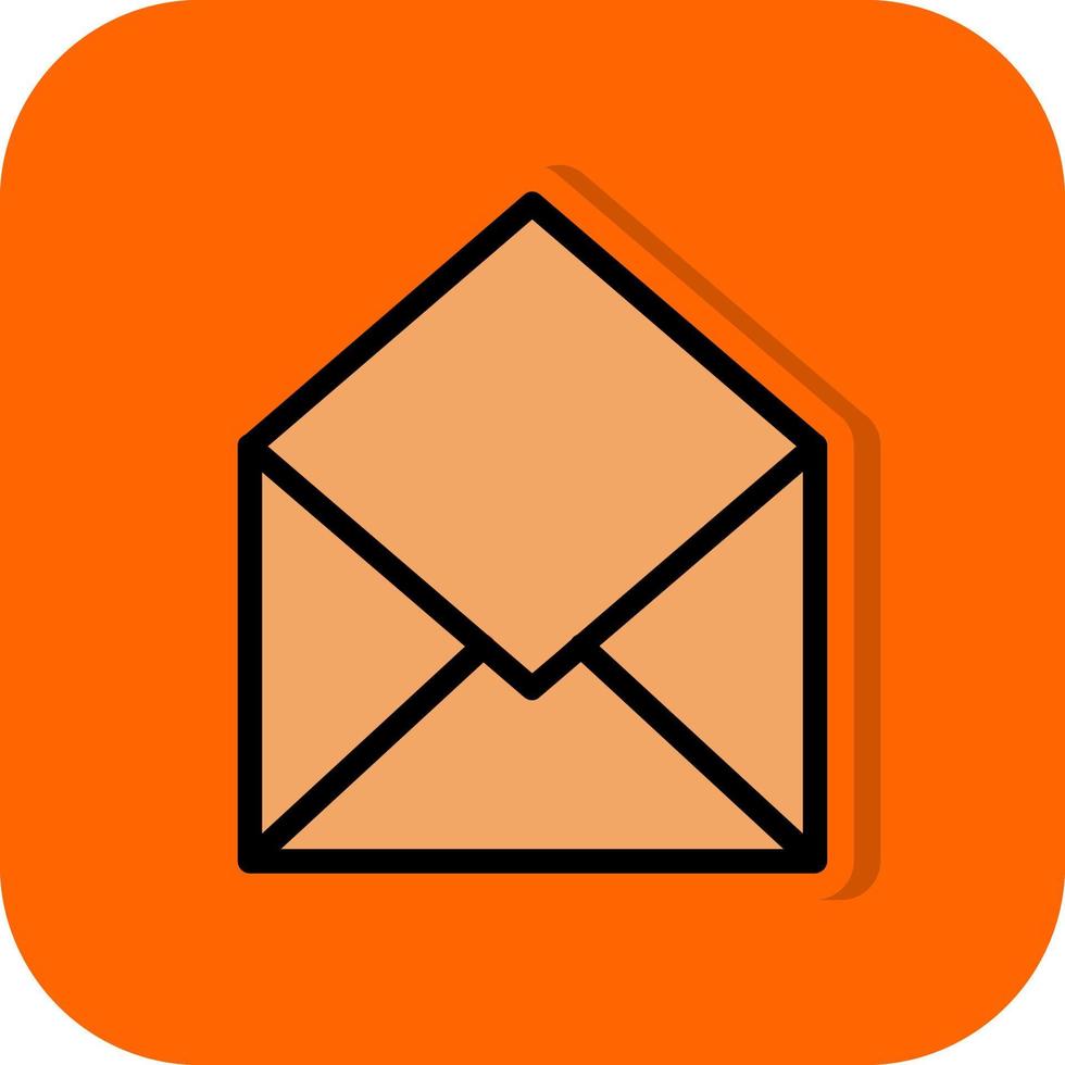 Envelope Open Vector Icon Design