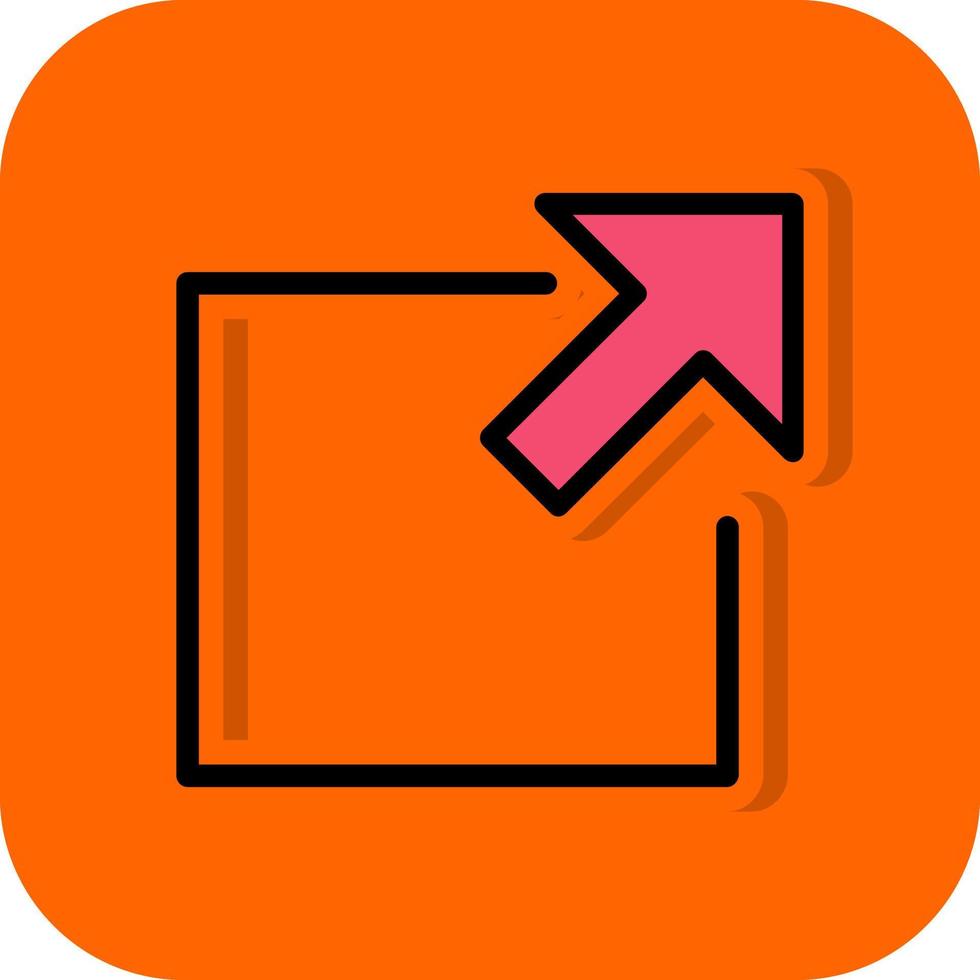 External Link Square Alt Vector Icon Design