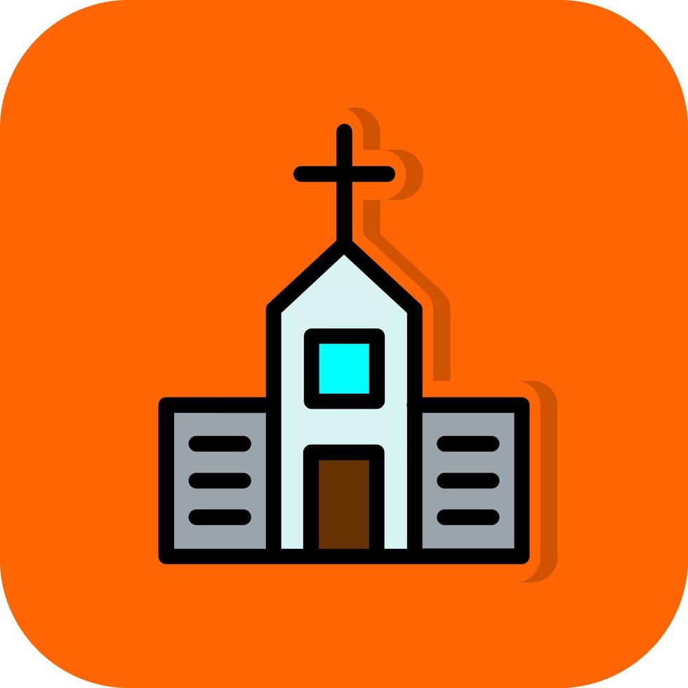 Church Vector Icon Design