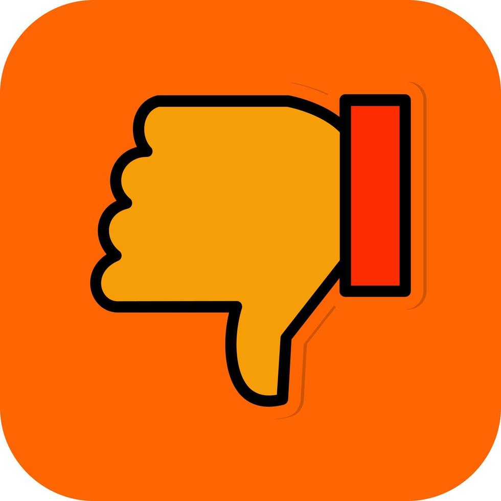 Thumbs Down Vector Icon Design