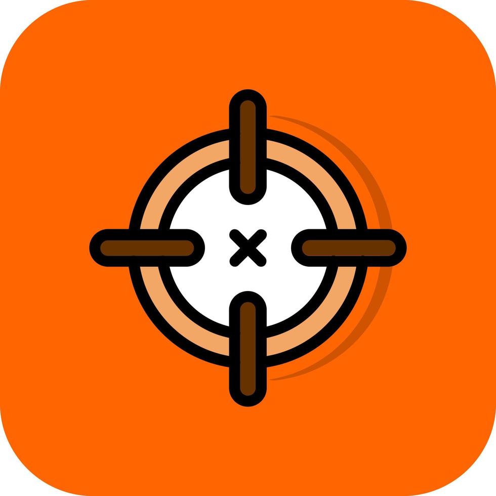 Crosshairs Vector Icon Design
