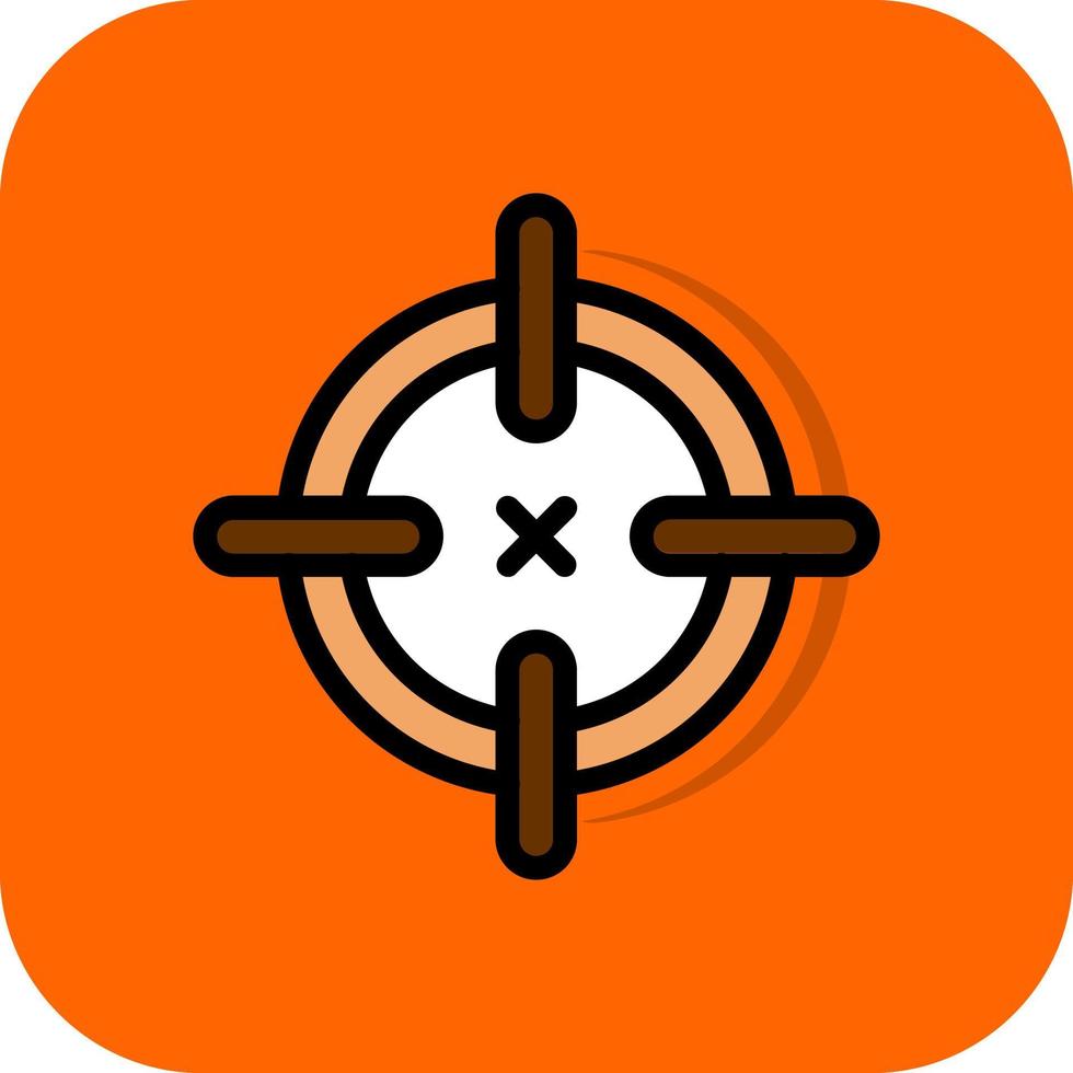 Crosshairs Vector Icon Design