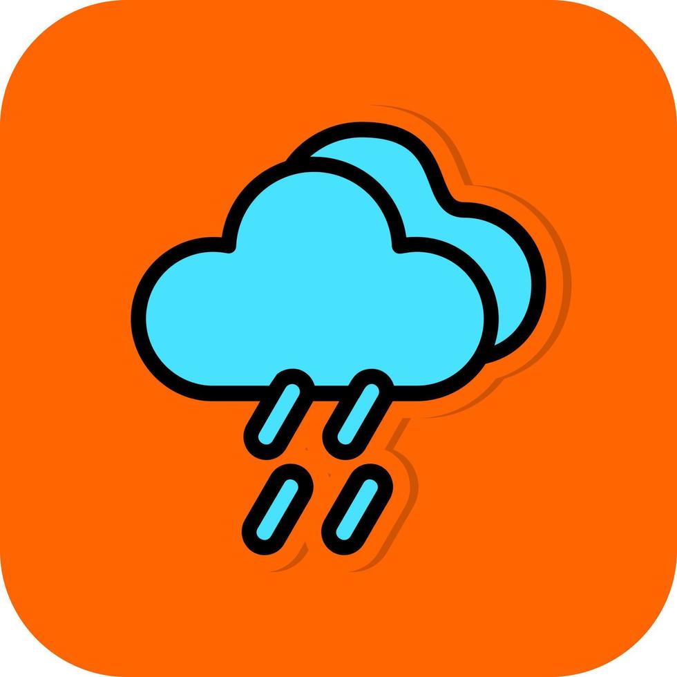 Drizzle Vector Icon Design