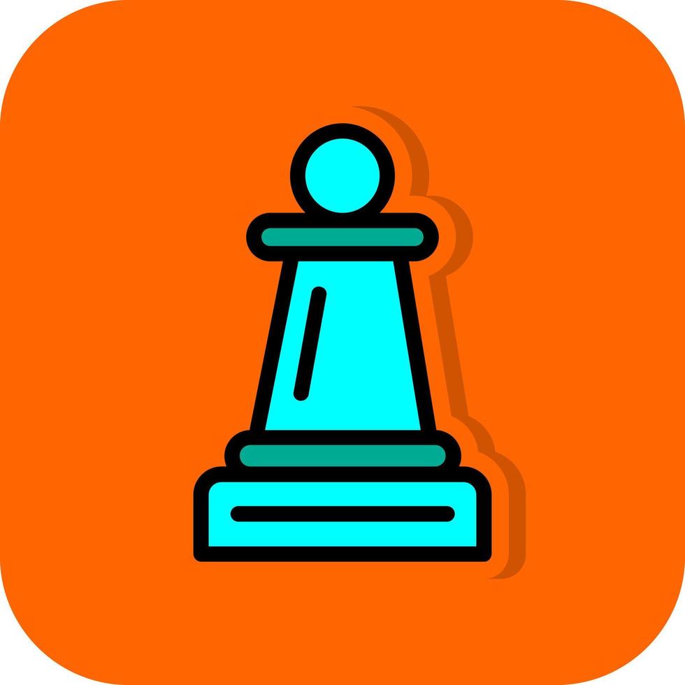 Chess Pawn Vector Icon Design