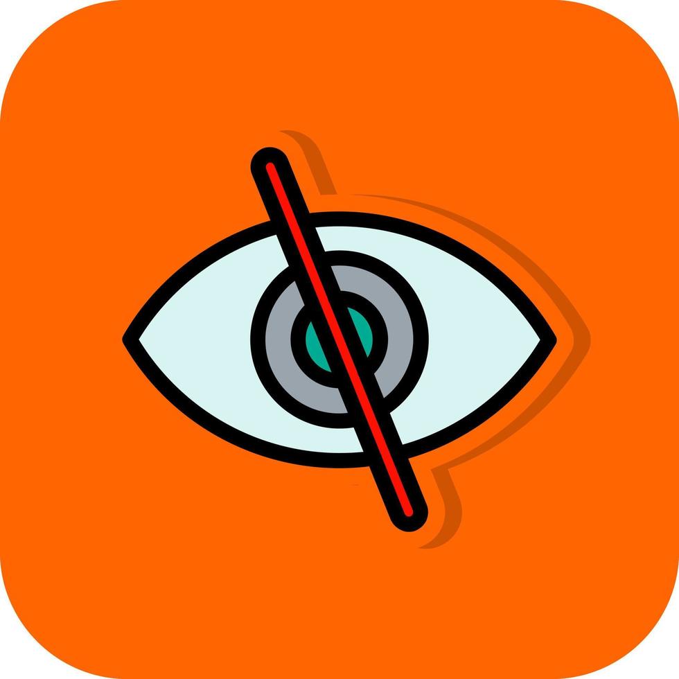 Eye Slash Vector Icon Design