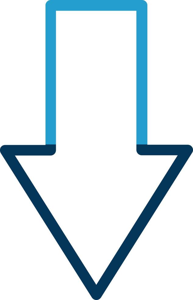 Down Vector Icon Design