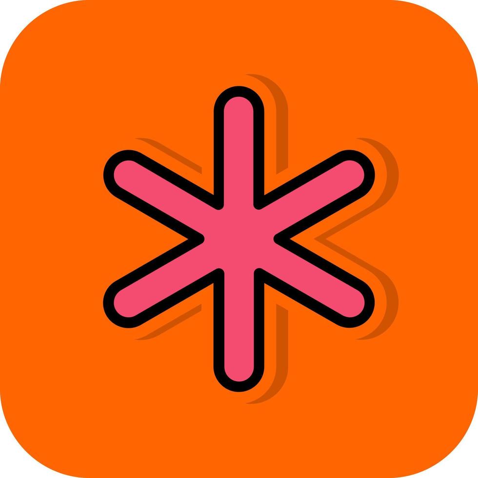 Asterisk Vector Icon Design