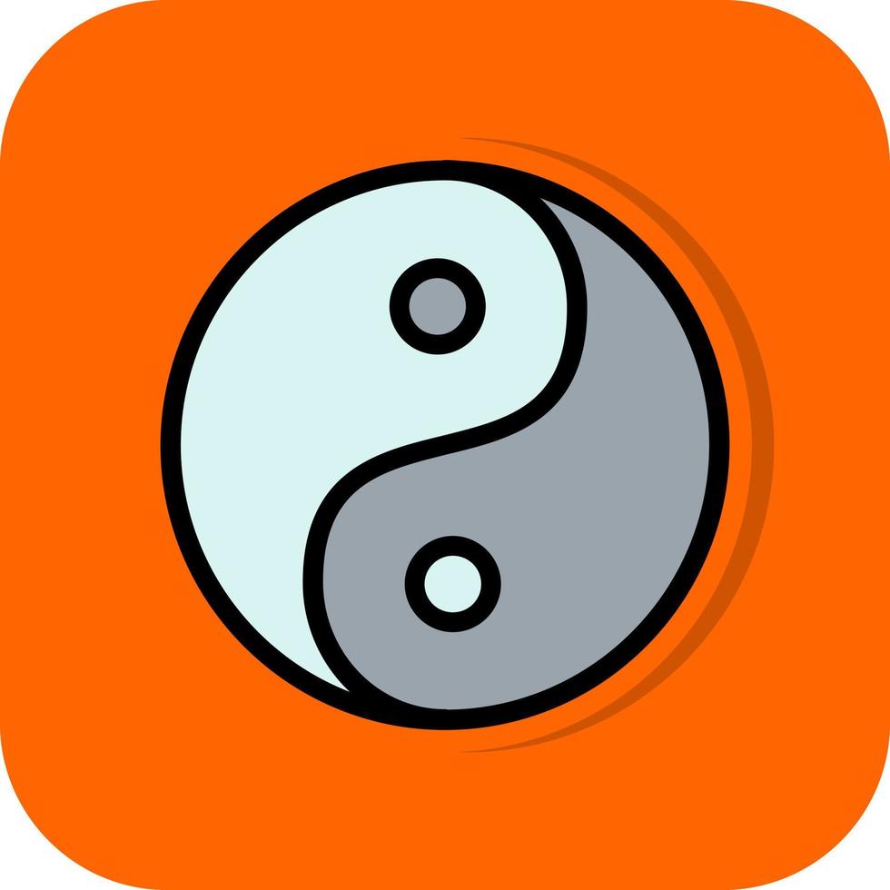 Yin Yang Vector Icon Design