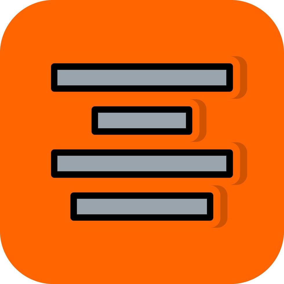 Align Center Vector Icon Design