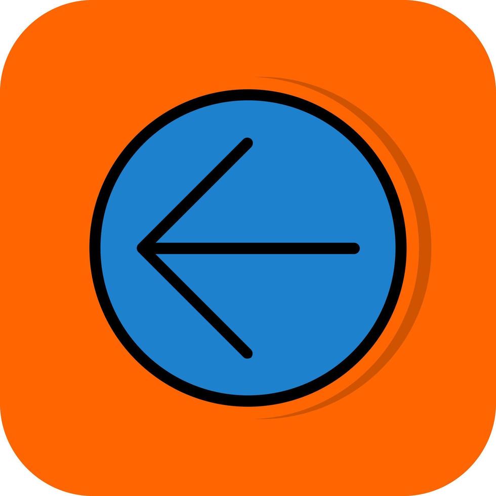 Arrow Circle Left Vector Icon Design