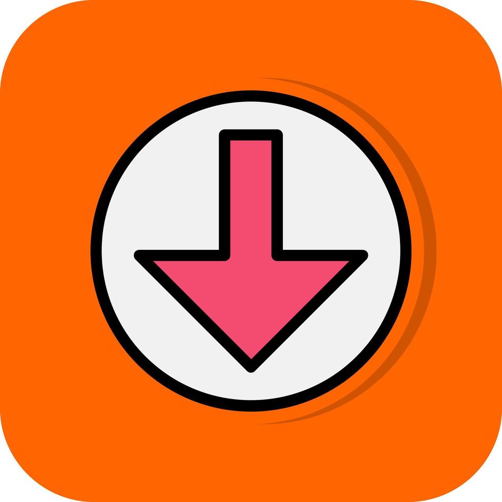 Arrow Alt Circle Down Vector Icon Design