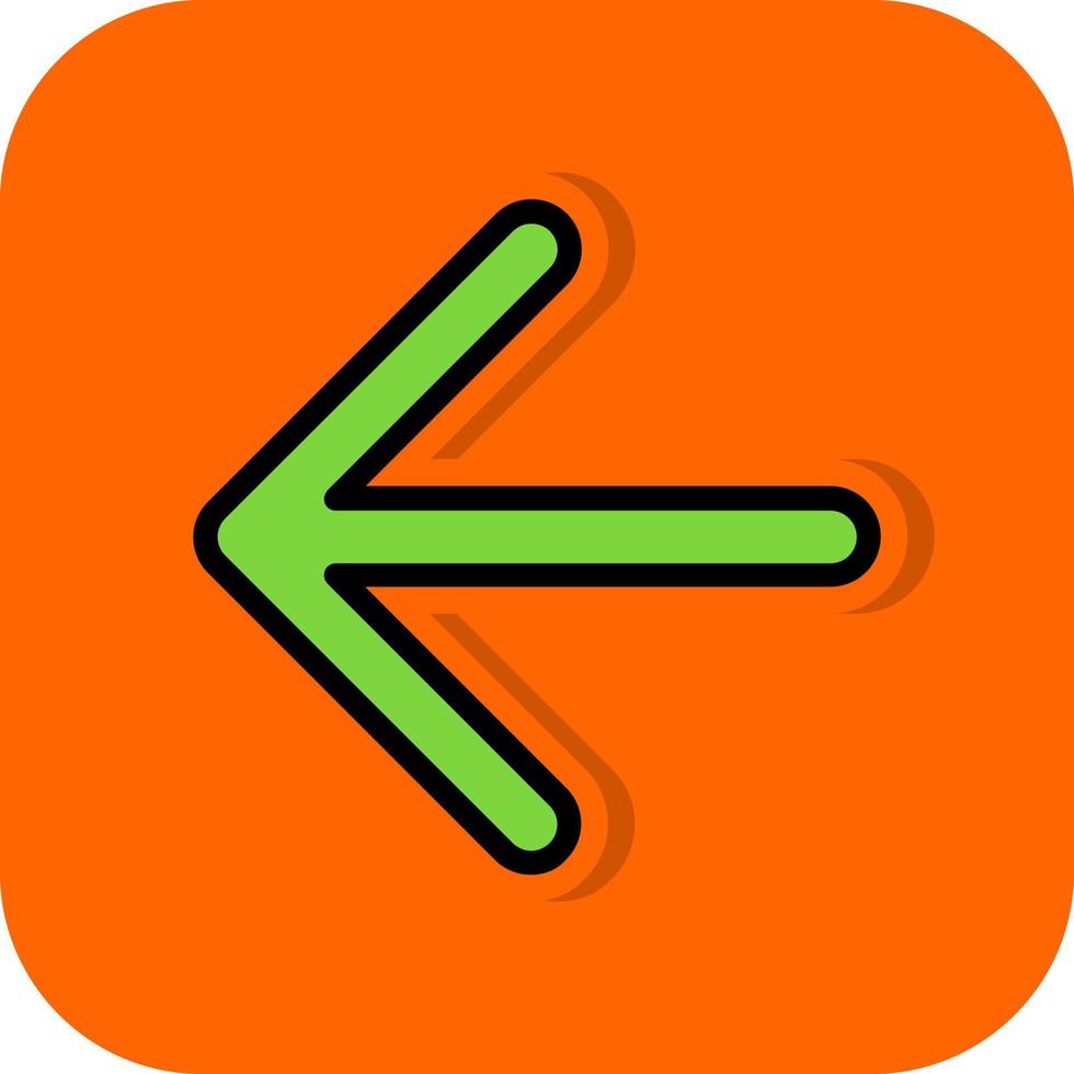 Arrow Left Vector Icon Design