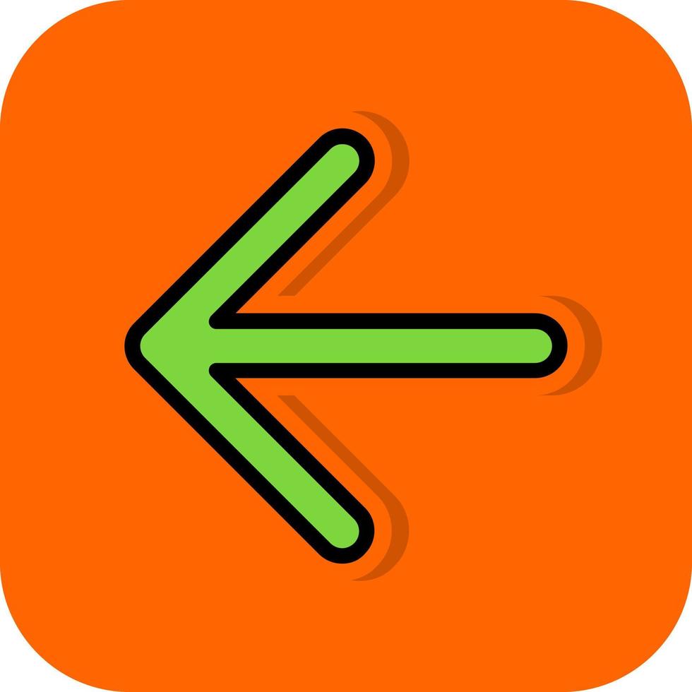 Arrow Left Vector Icon Design