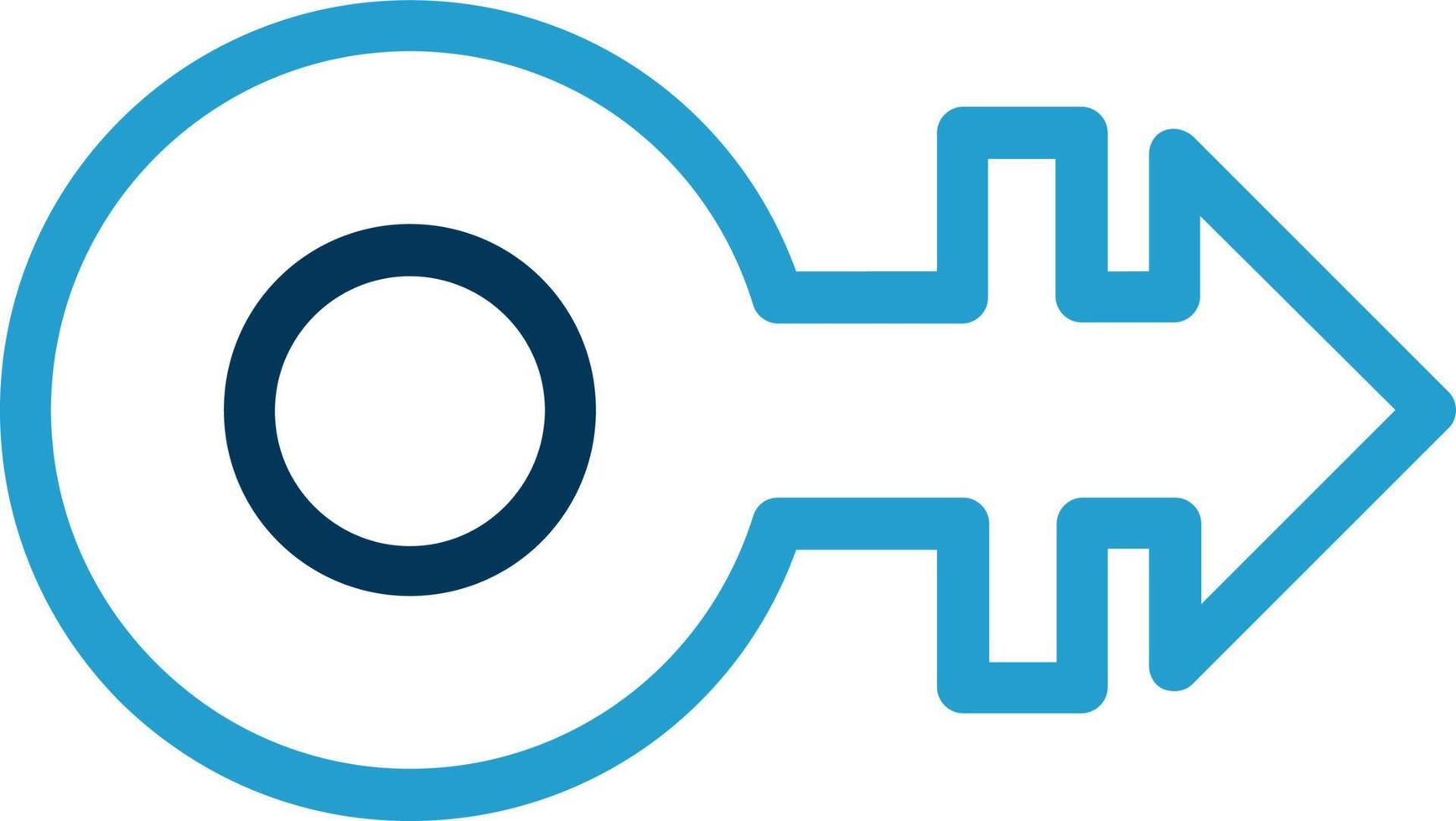 Mars Stroke H Vector Icon Design