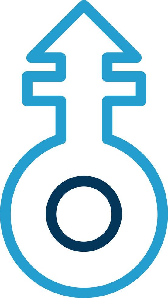 Mars Stroke V Vector Icon Design