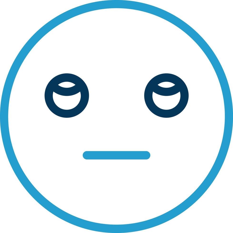 Meh Rolling Eyes Vector Icon Design