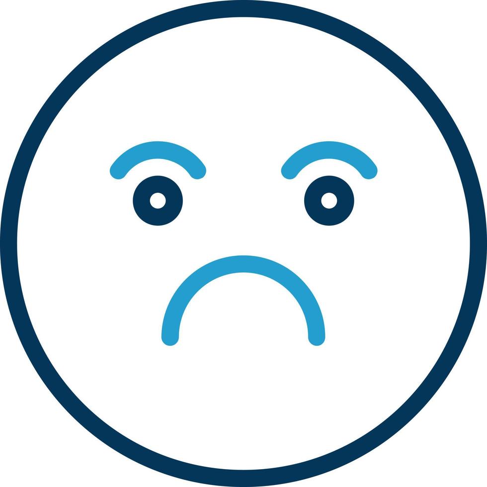 Frown Vector Icon Design