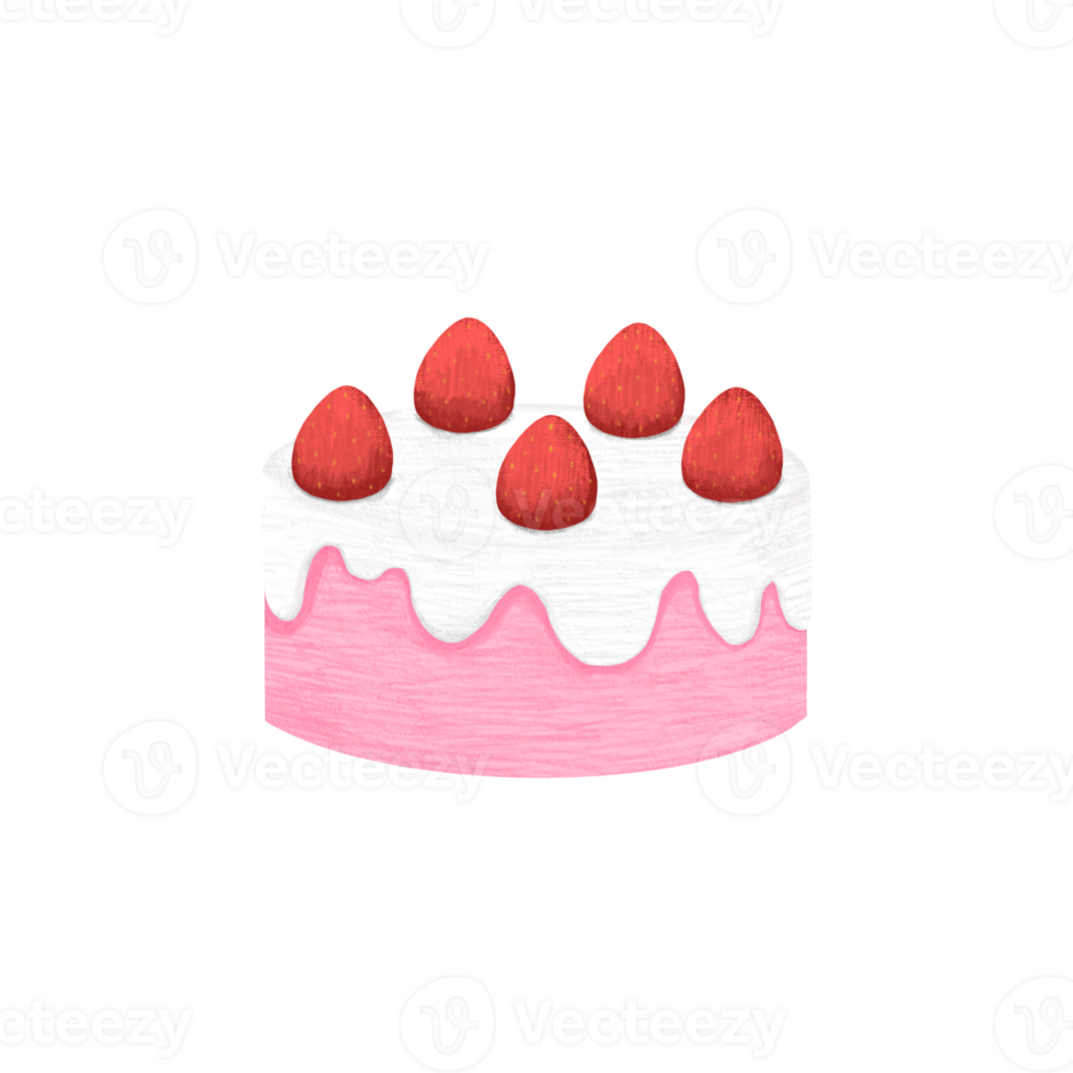 Strawberry Cake illustration png