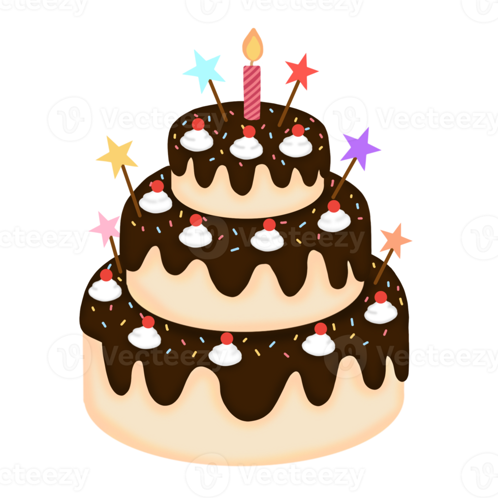 Birthday Cake with candle png