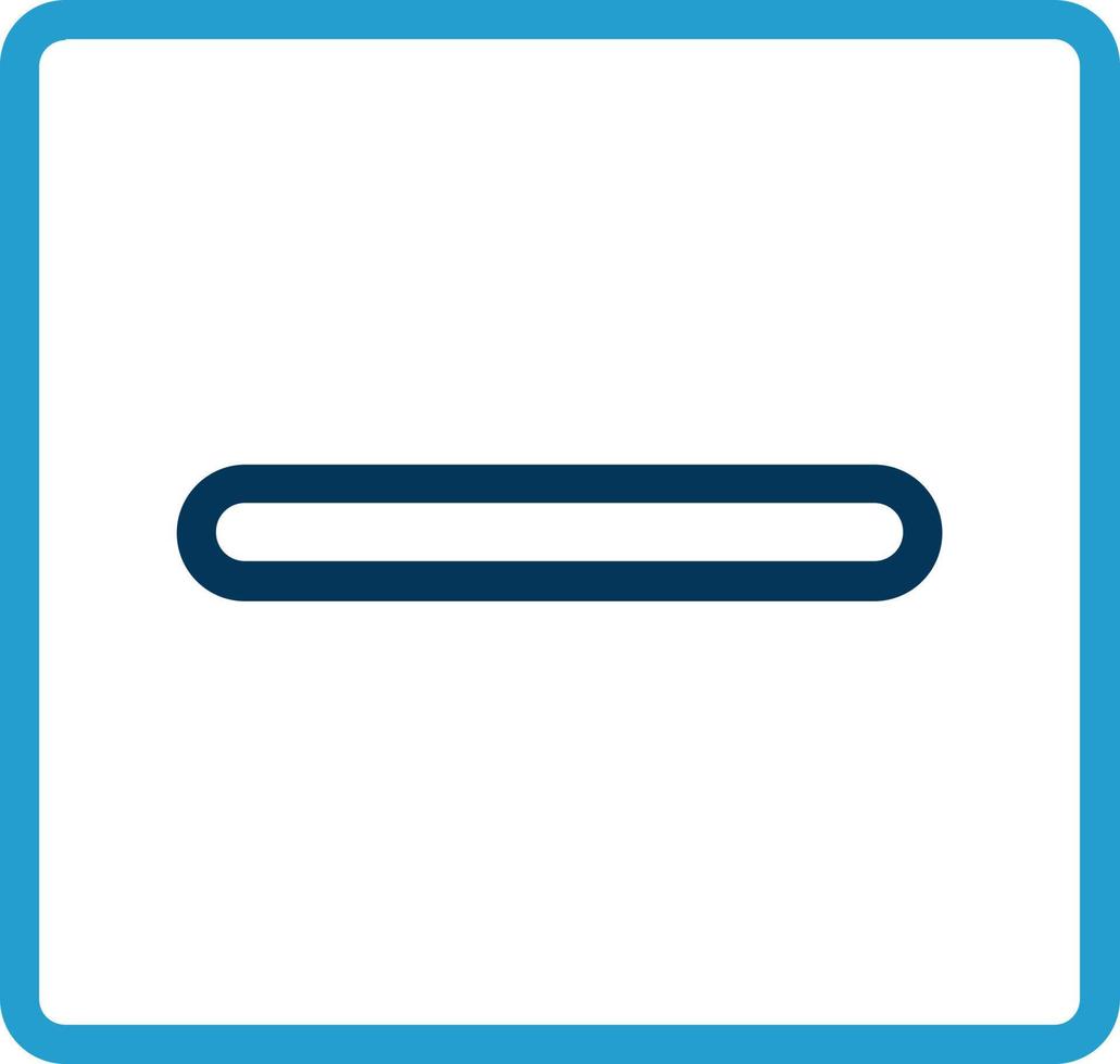 Minus Square Vector Icon Design