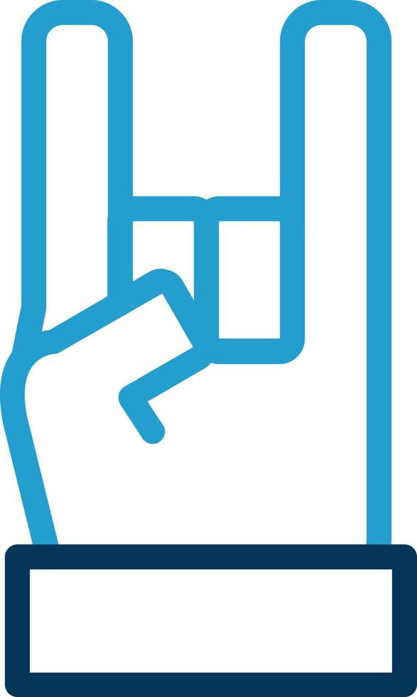 Hand Rock Vector Icon Design