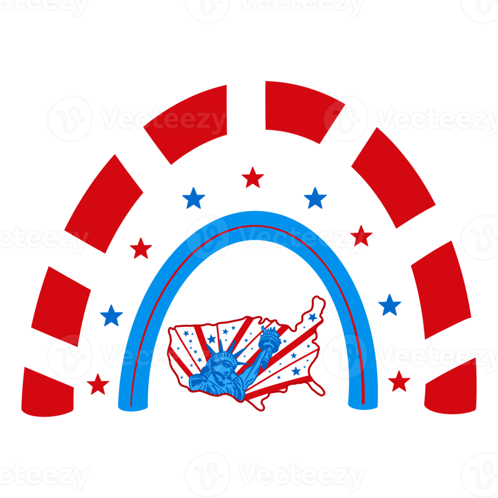 Statue Of Liberty Rainbow png