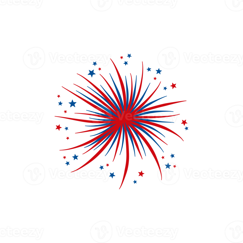 Festive American Fireworks png