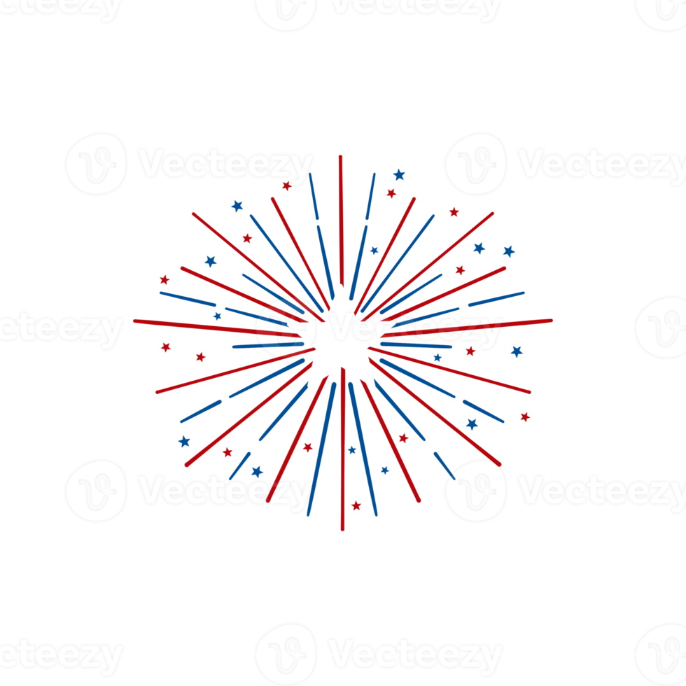 Festive American Fireworks png