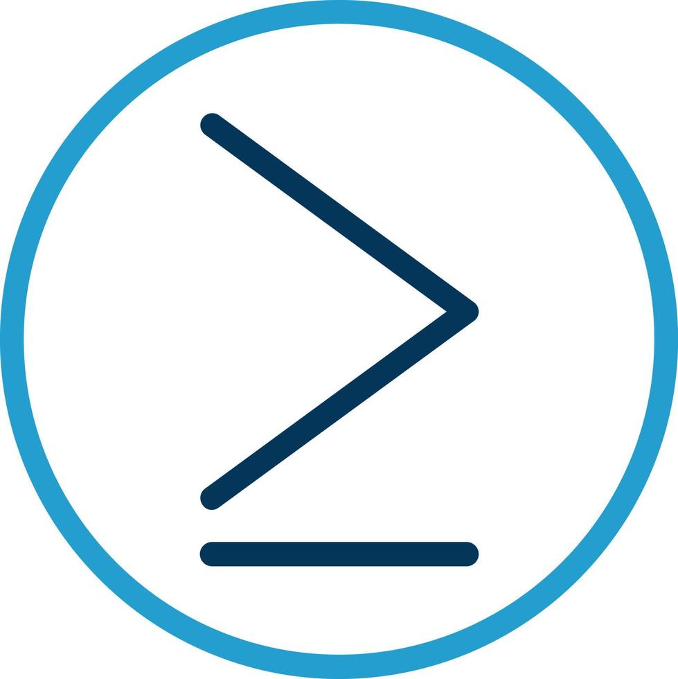 Greater Than Vector Icon Design