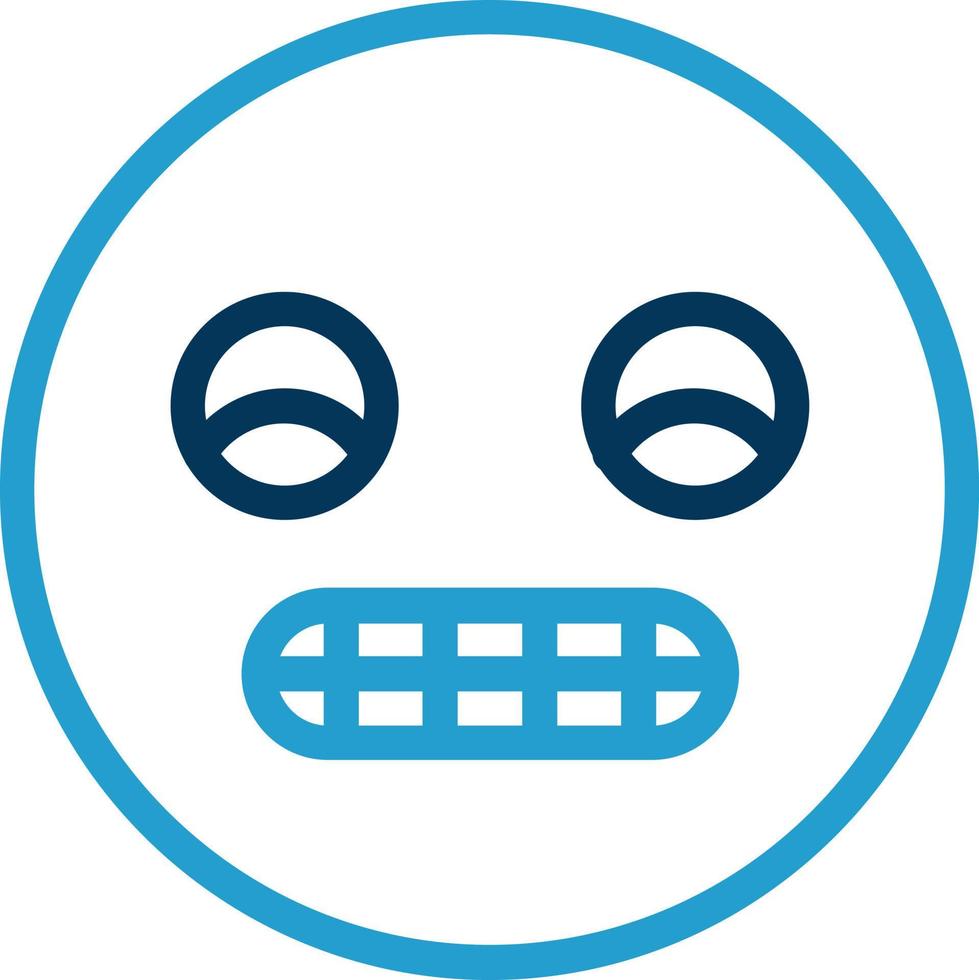 Grimace Vector Icon Design