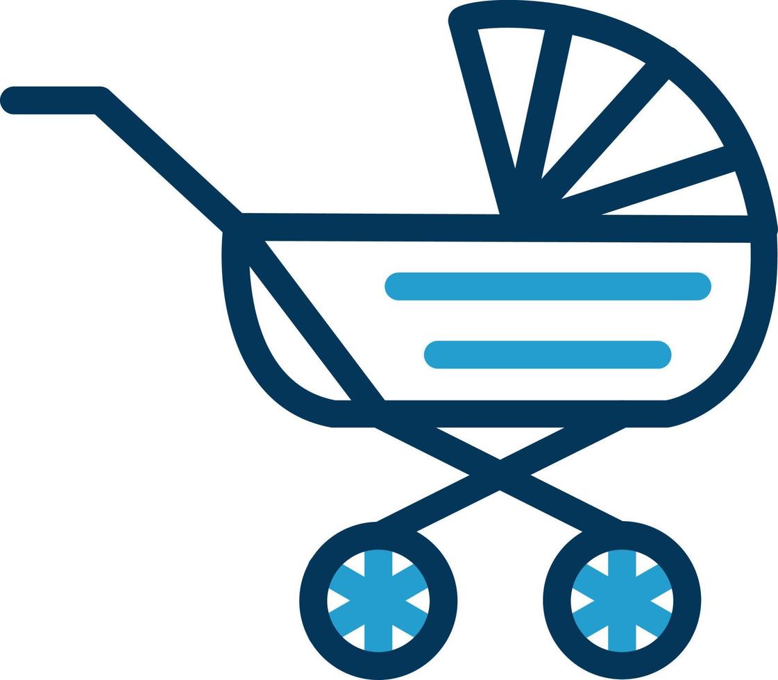 Baby Carriage Vector Icon Design