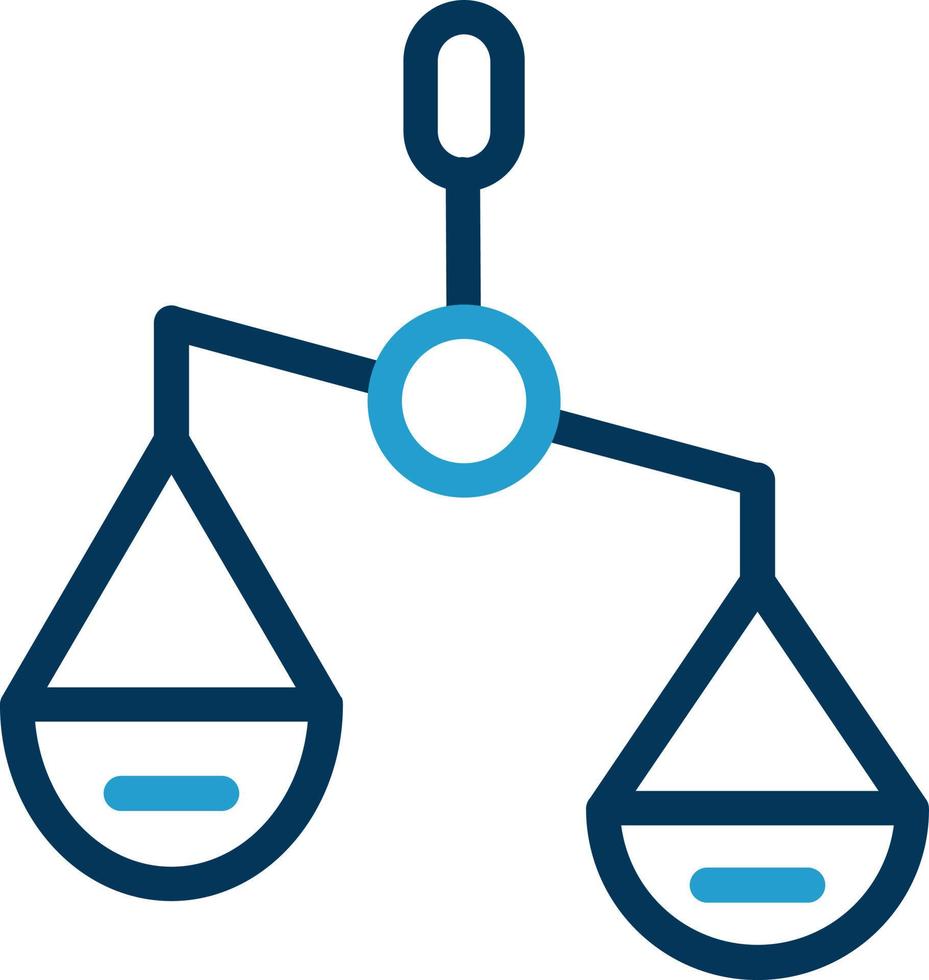 Balance Scale Right Vector Icon Design