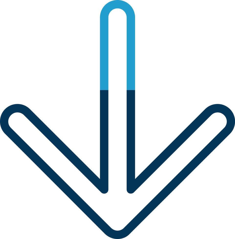 Arrow Down Vector Icon Design
