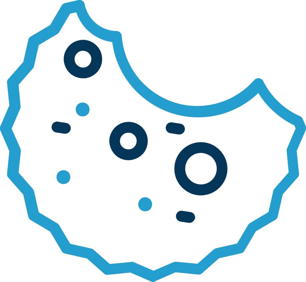 Cookie Bite Vector Icon Design