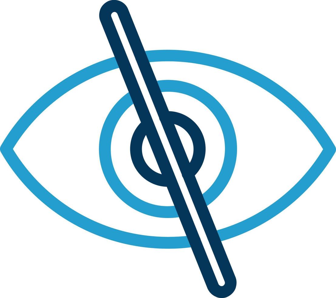 Eye Slash Vector Icon Design